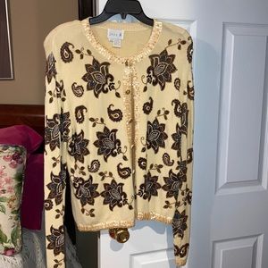 Just B beaded sweater size S